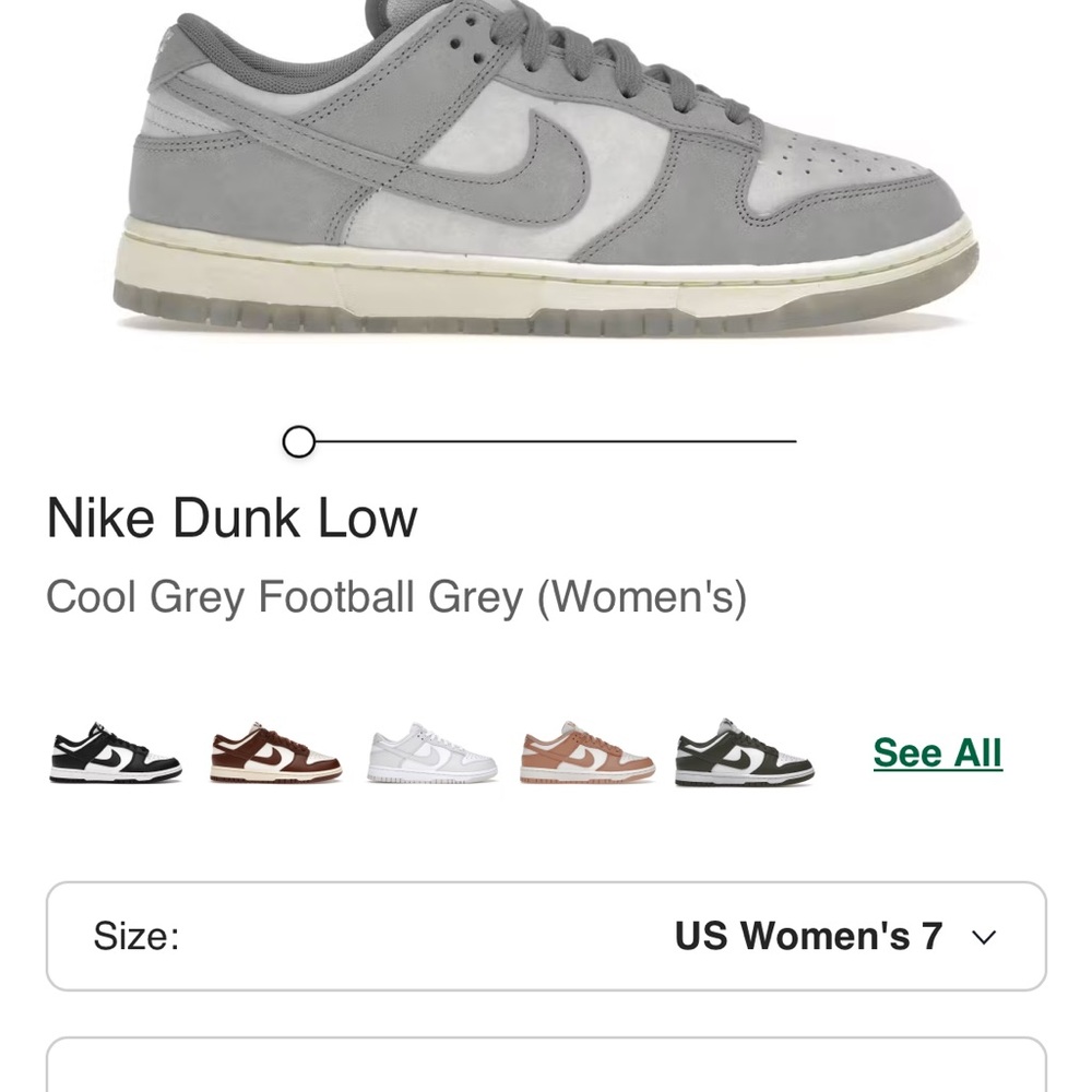 Nike Dunk Low Gray and White Sneakers